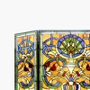 Chloe Lighting Bardot Tiffany-Glass Victorian 3pcs Folding Fireplace Screen 40" Wide - 4 of 4