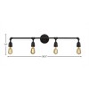 Toltec Lighting Vintage 4 - Light Vanity in  Dark Granite - 2 of 2