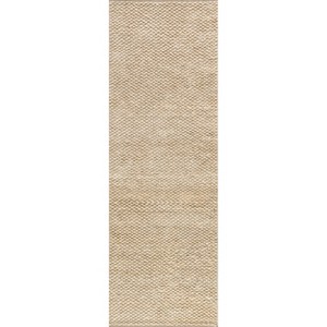 Home Conservatory Textured Handwoven Jute Indoor Area Rug - 1 of 4