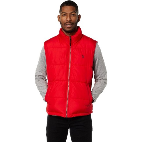 Red store polo vest