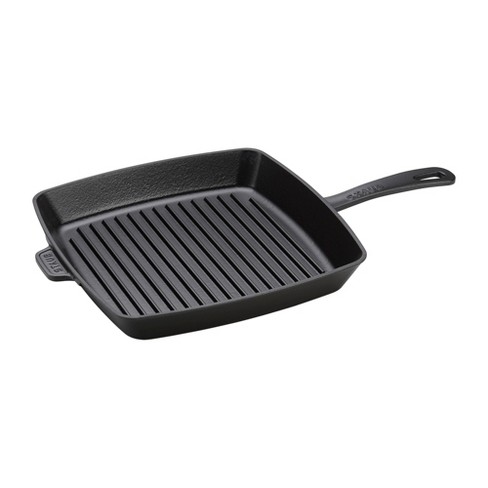 Staub Cast Iron 9.5-inch Square Folding Grill, Matte Black (1202123) -  Cookware & More