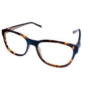 Jones New York J755 52mm Unisex Acetate Rectangular Designer Eyeglasses OR Blue Light Filter OR Reading Glasses in Tortoise Havana Brown Gold - 1 of 4