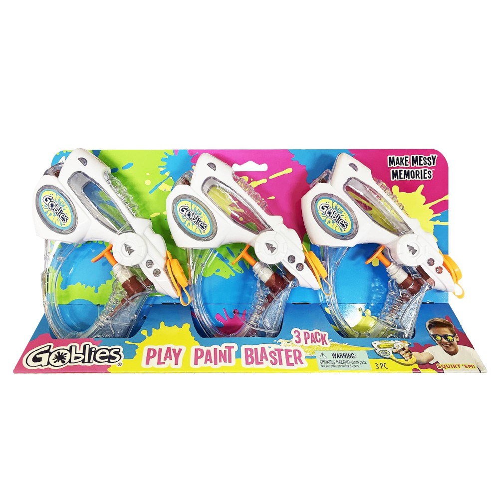 Goblies Splash Ps Aqua Blast 3pk with Clear Tank