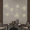 YIYIBYUS 7-Piece Metal Wall Decor, Flower Wall Hanging Art, Indoor Metal Wall Decor for Bedroom Home - 2 of 4
