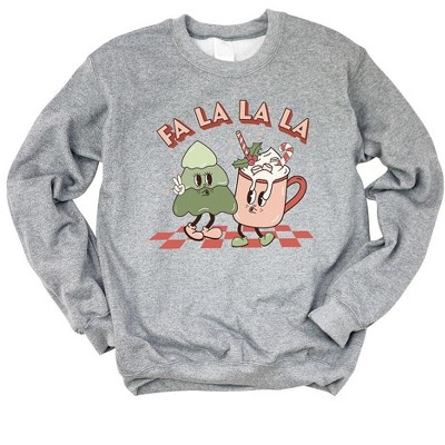 Simply Sage Market Women's Graphic Sweatshirt Retro Fa La La