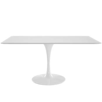 60" Lippa Rectangle Dining Table White - Modway