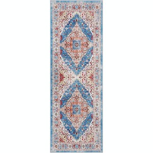 Machine Washable Vintage Area Rugs with Non Slip Rugs - 1 of 4