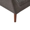 NicBex Accent Chair Wood Frame Button Tufted Lounge Chair Modern Reading Chair Comfy Chair for Living Room, Charcoal - 3 of 4