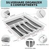 Attop 53PCS Silverware Set, Stainless Steel Cutlery Set with Steak Knives, Include Spoons and Forks Set & Serving Utensils, Mirror Polished - 4 of 4