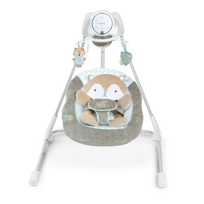 Ingenuity InLighten Motorized Vibrating Baby Swing, Swivel Infant