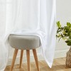 HLC.ME Linda Faux Linen Textured Semi Sheer Privacy Sun Light Filtering Window Rod Pocket Thick Curtains Panels, Set of 2 - 4 of 4