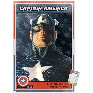 Trends International Marvel Comics - Captain America Card Unframed Wall Poster Prints - 1 of 4