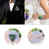 Unique Bargains Silk Wedding Artificial Rose Boutonniere and Wrist Corsage Set - 3 of 4