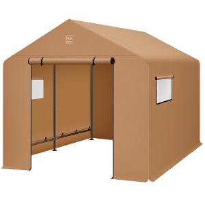 Best Choice Products 10x8ft Outdoor Fabric Storage Shed, Steel Frame, Dual Zipper Doors, Window - 1 of 4