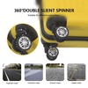MAYEERTY 3-Piece ABS Luggage Set Suitcases with Multi-Position Handle, Silent Spinner Wheels, and TSA Lock - 20", 24", and 28", Lemon Yellow - 4 of 4