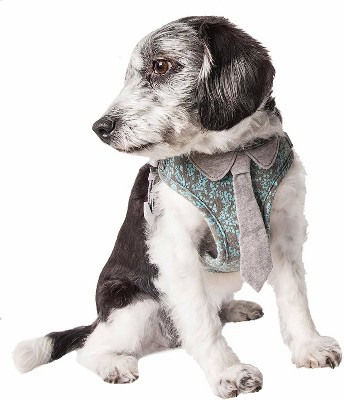 Pet Life Fidomite Mesh Reversible And Breathable Adjustable Dog Harness W/ Designer Bowtie