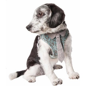 Pet Life Fidomite Mesh Reversible And Breathable Adjustable Dog Harness W/ Designer Bowtie - 1 of 3