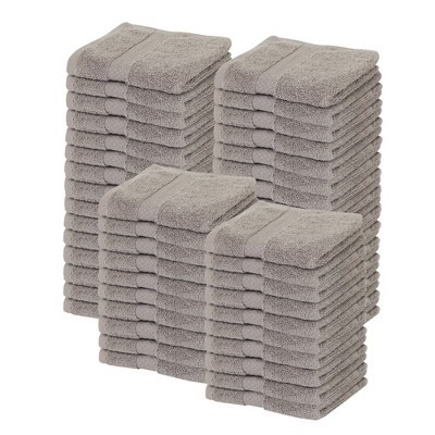 Splash Zero Twist 100% Ring Spun Cotton Face Washcloth Set – Reversible, 550 GSM, Soft, Lightweight, Highly Absorbent Towels for Bathroom