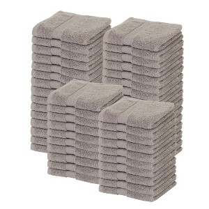 Splash Zero Twist 100% Ring Spun Cotton Face Washcloth Set – Reversible, 550 GSM, Soft, Lightweight, Highly Absorbent Towels for Bathroom - 1 of 4