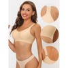 INSPIRE CHIC Women's No Show Smooth Comfort Adjustable Wide Straps Wireless Minimizers Bra 3 Packs - image 3 of 4