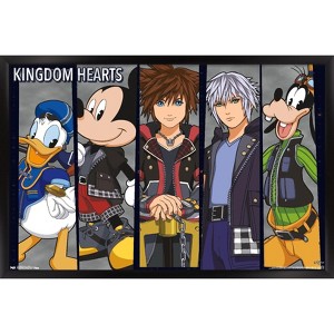 Trends International Disney Kingdom Hearts 3 - Group Framed Wall Poster Prints - 1 of 4