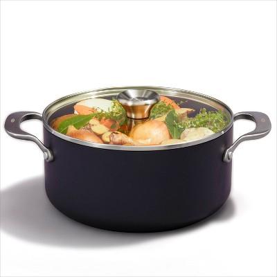 OXO 5QT Black Aluminum Nonstick Stock Pot with Lid