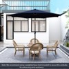 Tangkula 10FT Solar Patio Umbrella with 112 LED Lights Outdoor Table Market Umbrella with Crank Lifting Handle & Push Button Tilt System Beige/Coffee/Navy/Wine - 4 of 4
