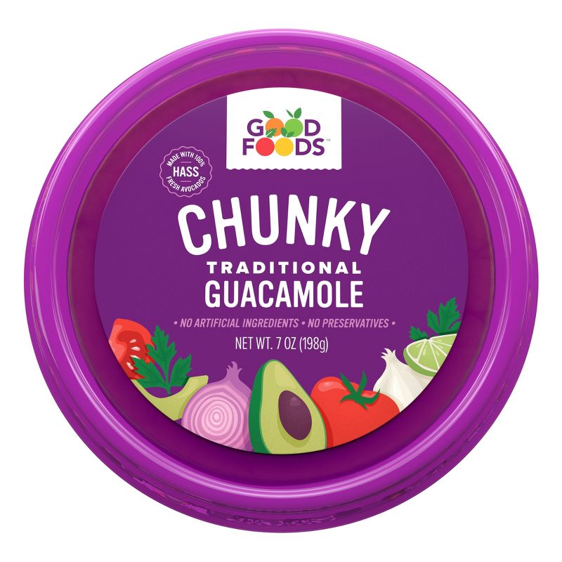 Good Foods Chunky Traditional Guacamole - 7oz, 1 of 11