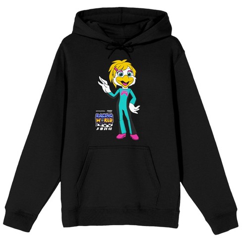 Chuck E. Cheese Racing Helen Long Sleeve Black Adult Hooded