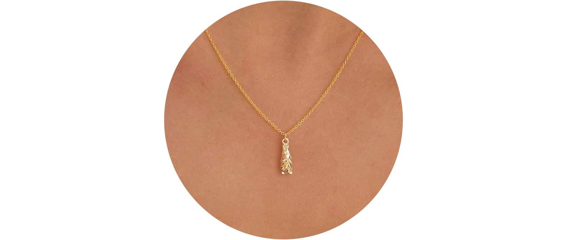 SmallRig 14K Gold Plated Charm Necklace for Women, Assorted Beach & Nature Themed Pendants