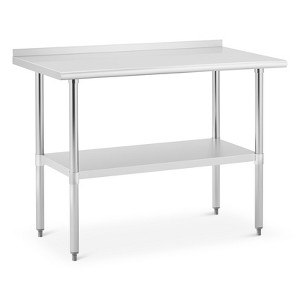 COZONY Stainless Steel Commercial Work Table with Backsplash, NSF Certified Heavy Duty Prep Table for Kitchen & Garage - 1 of 4