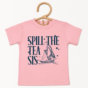 The Juniper Shop Spill The Tea Sis Boat Toddler Short Sleeve Tee - 1 of 4