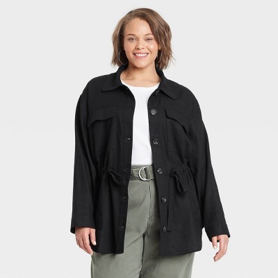 plus size linen coats & jackets