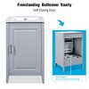 Dexmalle White 20.3" Bathroom Vanity with Door Shelf - 4 of 4