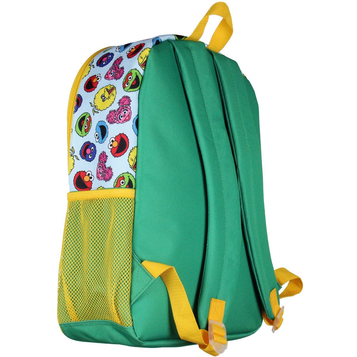 Sesame Street Backpack Big Bird Oscar Elmo 5-Piece Lunchbox Pencil Case Water Bottle Stickers School Travel Book Bag - thumbnail 3