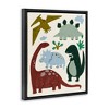 Stupell Industries Colorful Dinosaur Friends Floating Frame Canvas Art - 2 of 4