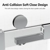 NicBex Bypass Shower Door 76"H Frameless Double Sliding Shower Doors with 3/8 inches (10mm) Thick SGCC Tempered Glass for Bathroom - 2 of 4