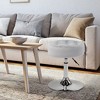 Furniliving Mid-Century Tufted Adjustable Swivel Makeup Ottoman Stool, Velvet, Big Size Round Vanity Stool Chair for Bedroom/Living Room - 3 of 4