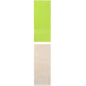 REGALWOVEN Solid Textured Cotton Absorbent Soft Bathroom Hand Towel 13" x 30"/14" x 30" 2 Packs - 1 of 4