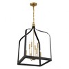 Savoy House Sheffield 8 - Light Pendant in  Matte Black/Warm Brass - 3 of 4