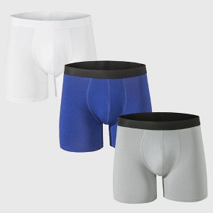 Alpine Swiss Mens Boxer Briefs 3 Pack Underwear Breathable Cotton Modal Trunks - 1 of 4