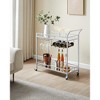LEDREM Bar Cart, Home Bar Serving Cart, Wine Cart, Wine Holders, for Kitchen, Dining Room, Gold, Black, Silver, Rose Gold - 2 of 4
