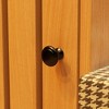 Famapy Brown Woodgrain Shoe Cabinet with Bench: Stylish and Functional Entryway Essential - 3 of 4
