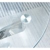 Vynxaria Modern Round Glass Coffee Tables - Sleek Design with Stainless Steel Accents - 4 of 4