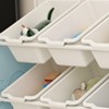 Hrinhom 56.7"W Kids Toy Storage Shelf,2 Tier Shelf+12 Toy Bins - 4 of 4