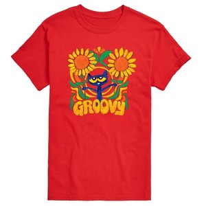 Men's - Pete the Cat - Groovy Frame Short Sleeve Graphic T-Shirt - 1 of 4