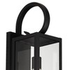 John Timberland Modern Outdoor Wall Light Fixtures Set of 2 Deep Black 21" Clear Glass for Post Exterior Barn Deck House Porch - 3 of 4