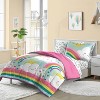 Twin Rainbow Flare Kids' Bed in a Bag Teal - Dream Factory: Kids Bedding Set, Twin Comforter, 5-Piece, Microfiber - 2 of 4