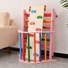 NAYSAYE Playground Slide Triangle Climbing Set with Ramp and Arch for Indoor Toddlers, Pink, 22"*30.5"*26.5" - 3 of 4