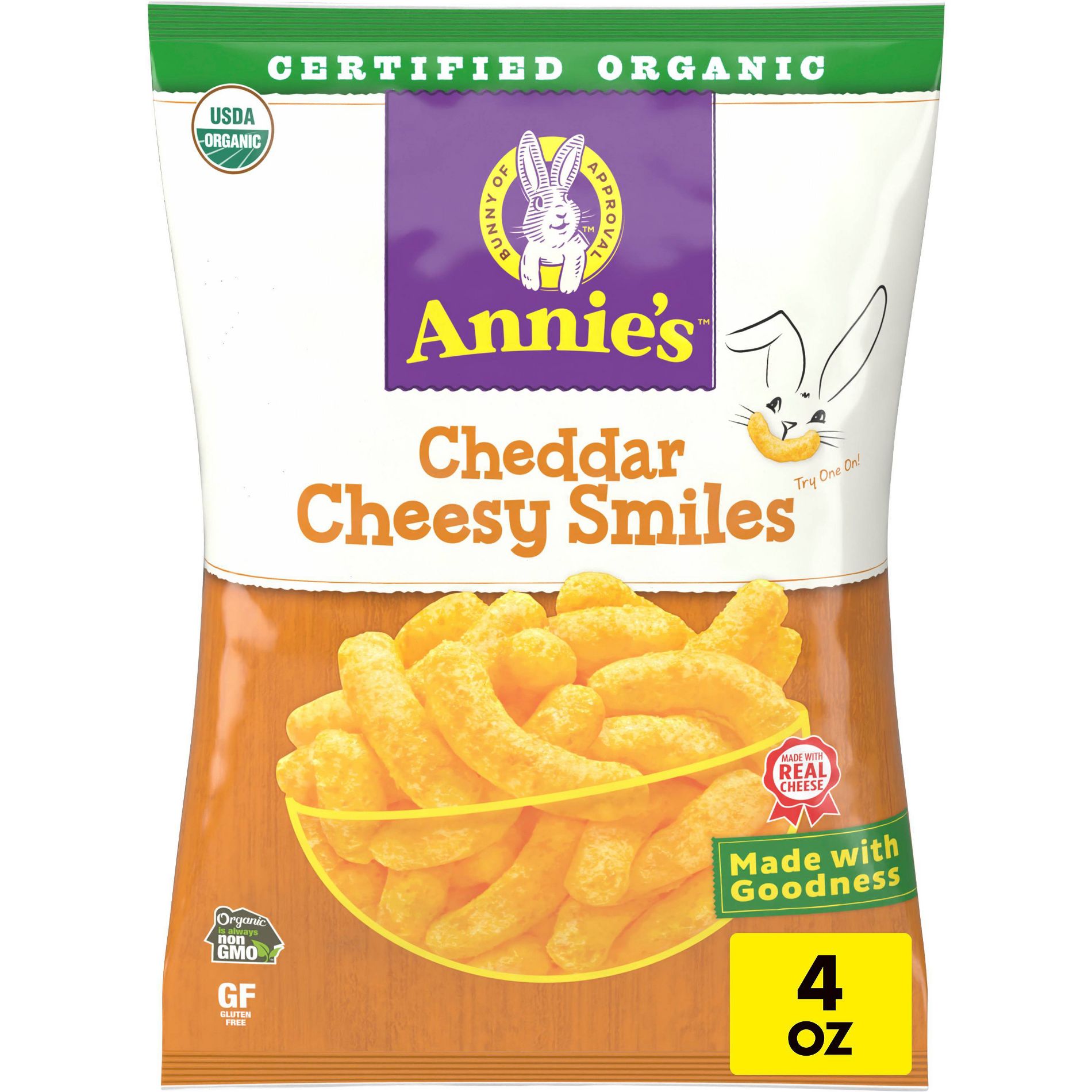 Annie's Organic Smiles Puffs - 4oz